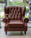 Elegant Leather Wingback Chair for Modern Living Areas