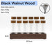 Elegant Coffee Bean Display Organizer with Glass Tubes and Walnut Base