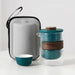 Travel-Friendly Ceramic Tea Brewing Set for Tea Aficionados