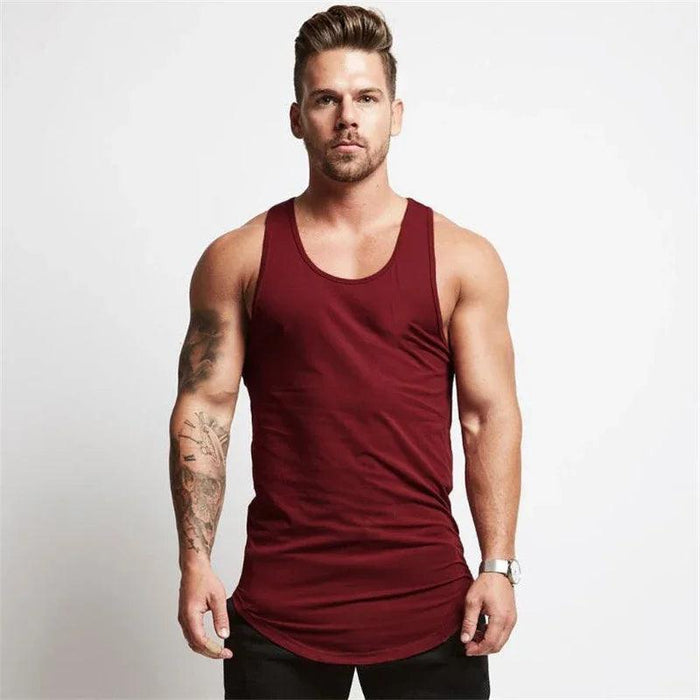 Men's Bodybuilding Sleeveless Workout Tank Top for Fitness and Sports