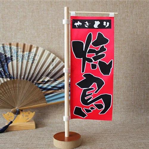 Japanese Sushi Bar Decorative Mini Knife Flags - Premium Quality Waterproof Signage for Authentic Restaurant Ambiance