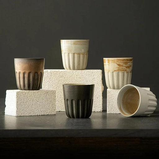 Artisan Japanese Stoneware Gradient Mugs - Ideal for Coffee and Tea Lovers