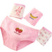 4 pcs Girls' Cotton Briefs Collection - Soft, Breathable & Playful Patterns for Kids