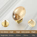 Chic Gold-Base Crystal Glass Knobs for Stylish Kitchen Cabinets and Furniture