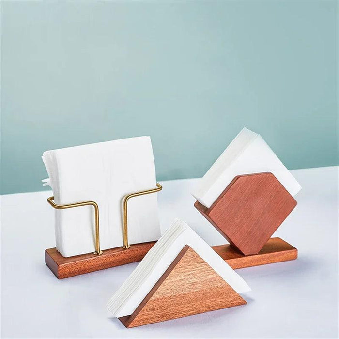 Chic Wooden Tissue Dispenser Set: Enhance Your Dining Atmosphere