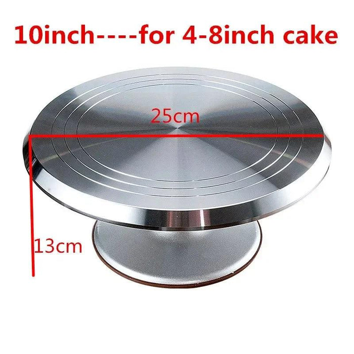 Ultimate Cake Decorating Turntable Set: Stainless Steel Professional Kit with Mold for Stunning Creations