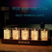 Customizable RGB LED Nixie Tube Clock - Luxurious Gift for Gamers and Stylish Desktop Decor