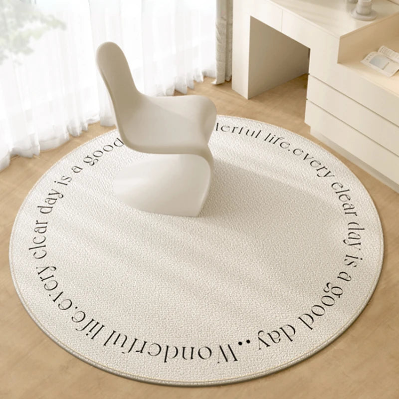 Luxurious Circular Floor Rug with High Absorbency, Tailored Sizes for Versatile Use