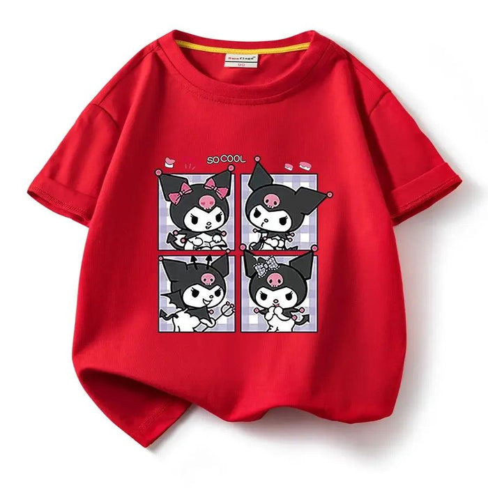 Kuromi Summer Cartoon T-Shirt for Kids - Fun Anime Tee for Warm Weather