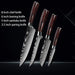 Premium Japanese Damascus Kitchen Knife Set - 1 to 10 Piece Collection for Masterful Culinary Precision