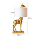 Whimsical Gold Giraffe Resin Table Lamp - Artistic Home Lighting Solution with E26/E27 Socket