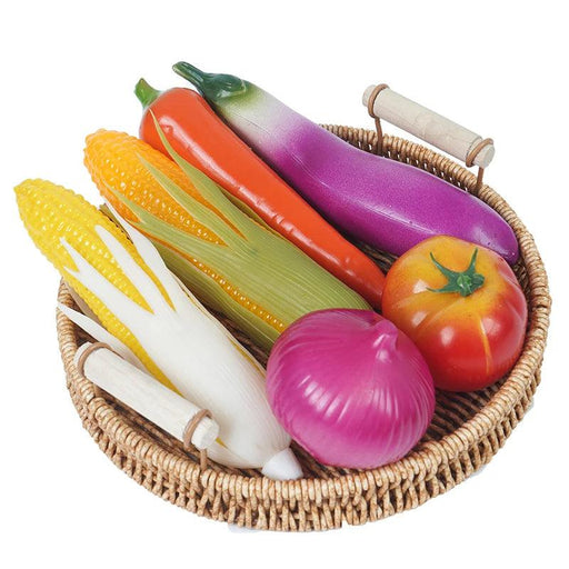 Lifelike Red Pepper & Carrot Decorative Props: 2-Piece Artificial Vegetable Set for Dining and Photography