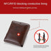 Men's Elegant Genuine Leather RFID Wallet - Versatile Zippered Business Card Holder with Coin Slot