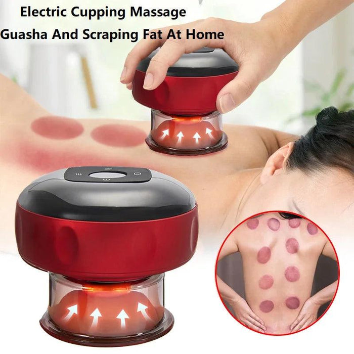 Rechargeable Wireless Cupping Therapy System for Slimming and Relaxation - 6/12 Adjustable Body Fat Reduction Levels