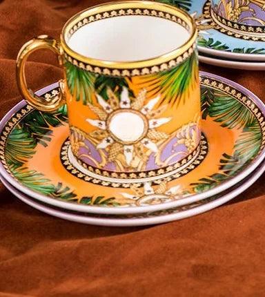 Exquisite Bone China Coffee Duo Set