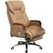 Luxurious Ergonomic Leather Executive Chair with Contemporary Aluminium Base