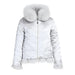 Elegant Reversible Women's Fox Fur Winter Jacket with Silk Lining