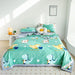 Dinosaur Delight Summer Quilt for Kids - Fun Floral Patterns for Boys' Room Decor