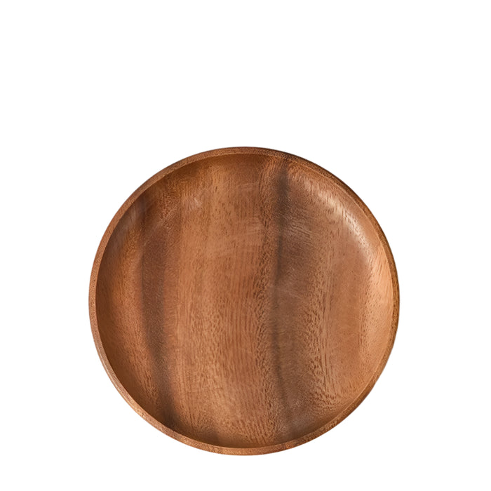 Acacia Wood Japanese Tableware Collection - Stylish Plates & Serving Tray for All Occasions