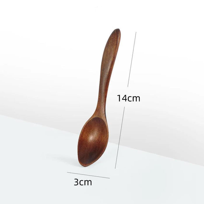 Elegant Long-Handled Wooden Spoon for Gourmet Ramen and Porridge Enjoyment