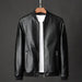 Korean Trendsetter Men's Slim Sheepskin Leather Jacket - Fashionable Fall Attire