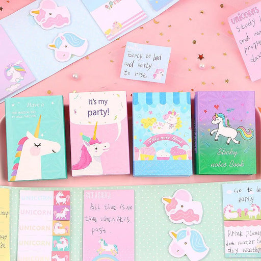 Whimsical Unicorn Sticky Note Set - Enchanting Memo Pads for Everyday Magic