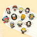 Anime Lover's One Piece Character Enamel Pins Collection - Stylish Jewelry Set for Fans