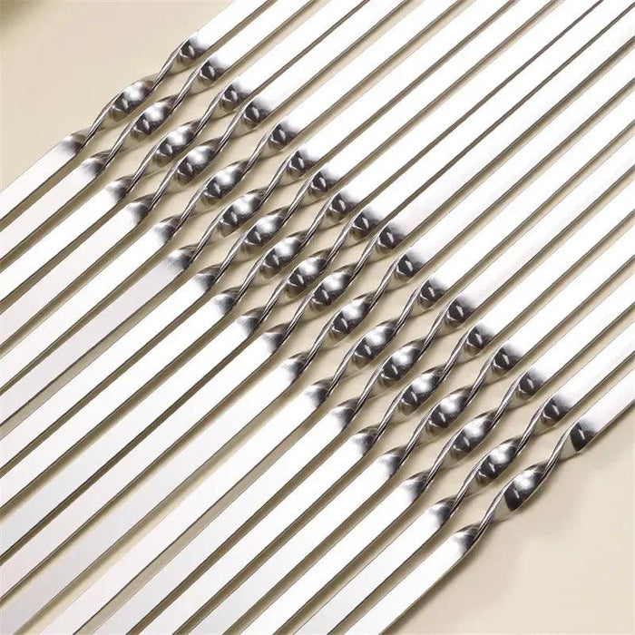 Ultimate Stainless Steel Skewers Set for Perfect Outdoor BBQ Grilling