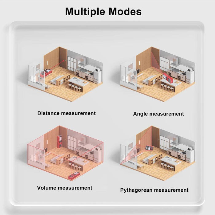 Precision Digital Laser Distance Meter - Advanced Measuring Tool for Construction (50M/70M)