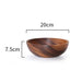 Artisanal Acacia Wood Serving Bowl - Japanese-Inspired Elegance for Culinary Delights