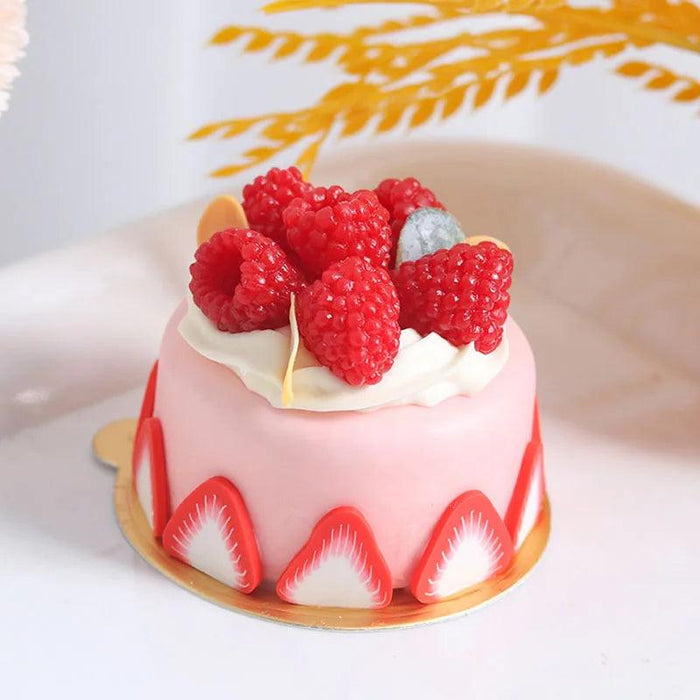 Realistic Faux Fruit Cake Model for Home Decor and Photography - 1PC FCYY-MIX2