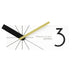 Mediterranean Style Wooden Wall Clock with Silent Movement