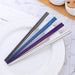 Sleek and Sturdy Stainless Steel Chopsticks - Ergonomic Non-Slip Grip for Sushi and Asian Cuisine