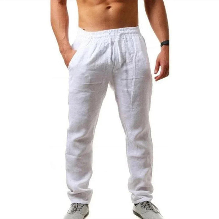 Men's Lightweight Linen Joggers - Ultimate Summer Activewear for Fitness Aficionados