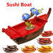 Sashimi Showcase Dragon Boat Serving Tray - Durable ABS with Dry Ice for Authentic Japanese Dining