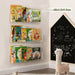 Clear Acrylic Children's Wall-Mounted Book and Magazine Holder