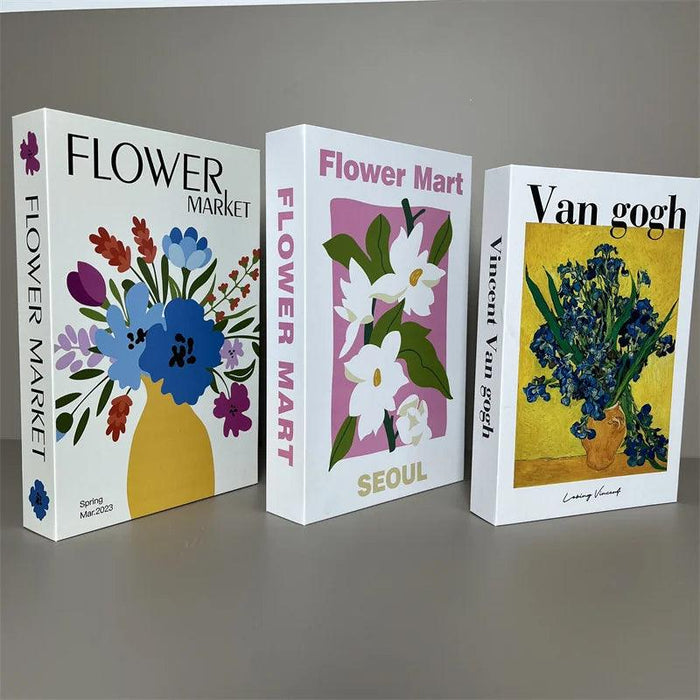 Elegant 3-Piece Decorative Faux Book Set for Home Décor