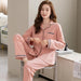 Chic Korean Unisex Cotton Sleepwear Set for Luxurious Comfort