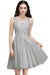 O Neck Tulle Evening Dress