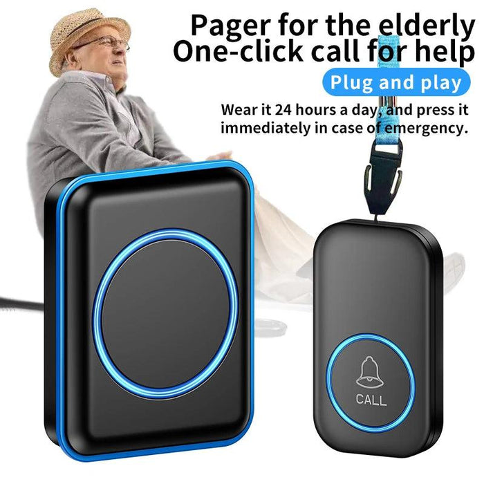 Wireless Emergency SOS Alert System with Caregiver Notification - Dual Alarm for Immediate Support