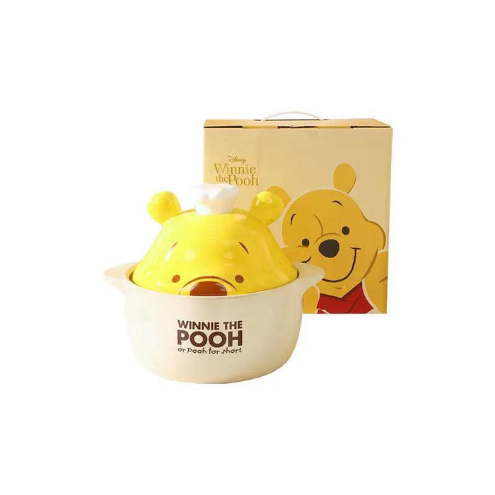 Adorable Winnie the Pooh Ceramic Casserole for Gas Stove Cooking