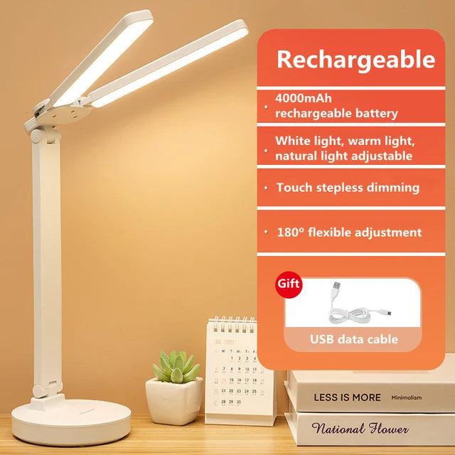Contemporary Touch-Sensitive LED Desk Lamp – Customizable Brightness and Eye-Friendly Design for Home and Office Use