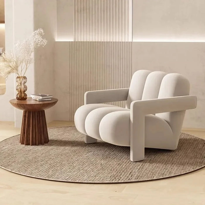 Elegant Modern Leather Armchair Duo: Chic Living Room Seating Solution