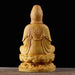 Exquisite Handcrafted Guanyin Bodhisattva Wooden Statue - Tranquil Home and Meditation Decor