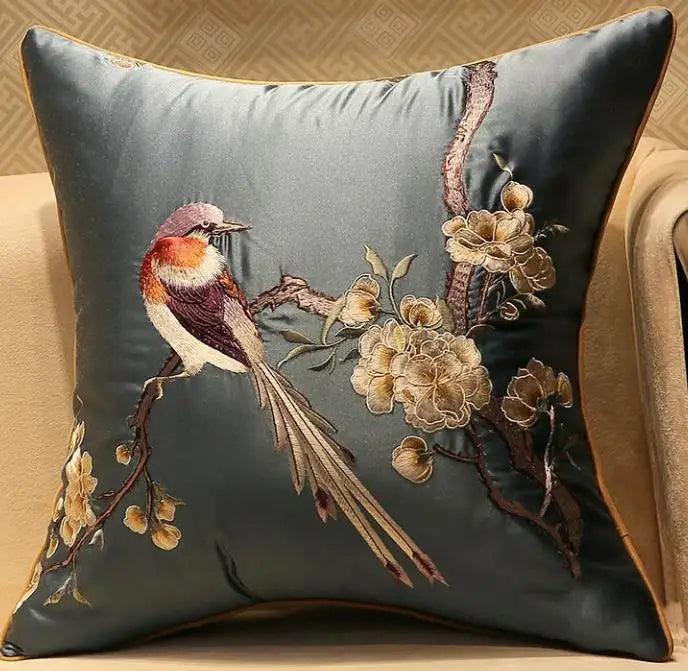 45x45/50x35cm Chinese Traditional Embroidered Bird Cushion Cover