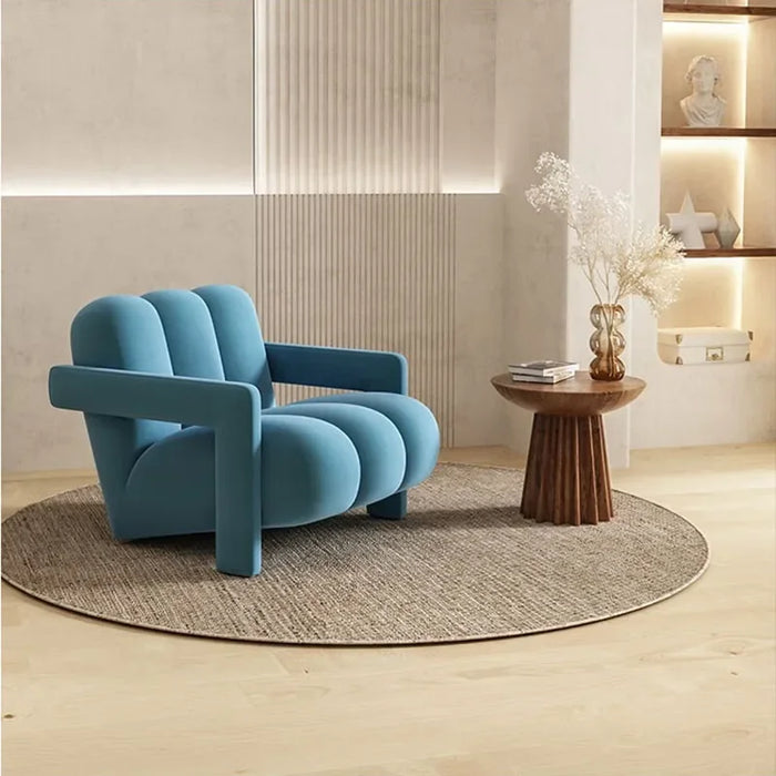 Elegant Modern Leather Armchair Duo: Chic Living Room Seating Solution