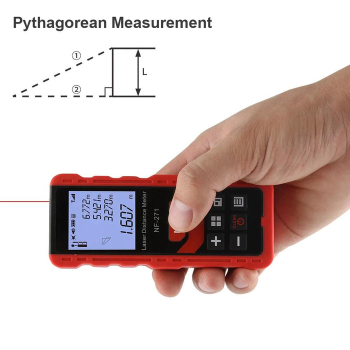 Noyafa NF-271 Advanced Digital Laser Distance Meter – 40M/80M Measurement, Ideal for Distances, Areas, and Volumes