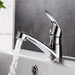 Sleek Chrome Single Handle Bathroom Faucet with Drip-Free Ceramic Cartridge