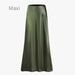 Chic Loose Knitting Top and Luxurious Acetate Satin Skirt Set for Women