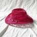 Lake Blue Western Cowboy Straw Hat Unisex with Adjustable Size